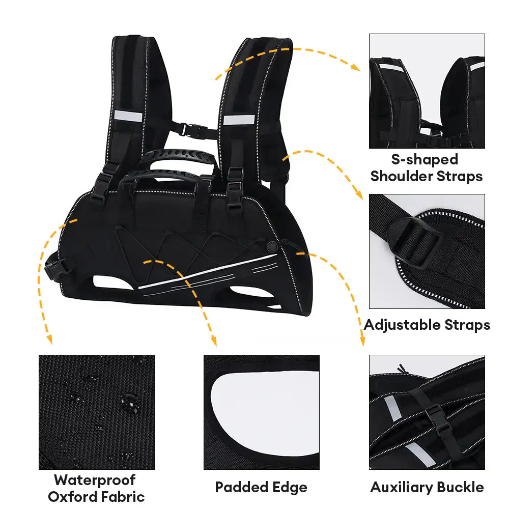 Spine-Friendly Horizontal Dog Backpack Carrier with Adjustable Padded Straps - Legs-Out Comfort