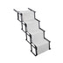 Travel Portable Foldable 4-Steps Non-Slip Dog Car Stairs