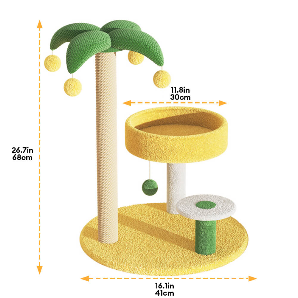 Tropical Coconut Tree Cat Climbing Frame