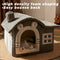 House Design Semi-Enclosed Cat Bed - FUNNYFUZZY
