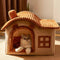 House Design Semi-Enclosed Cat Bed - FUNNYFUZZY