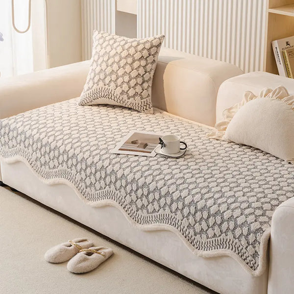 Vintage Classic Chenille Scratch Resistant Sofa Protective Sofa Cover