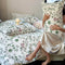 Vintage French Floral Cotton Duvet Cover Bed Sheet Set