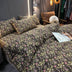 Vintage French Floral Cotton Duvet Cover Bed Sheet Set