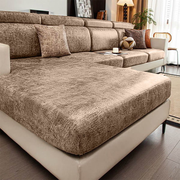 Vintage Water-repellent Silky Polyester Stretch Magic Sofa Cover