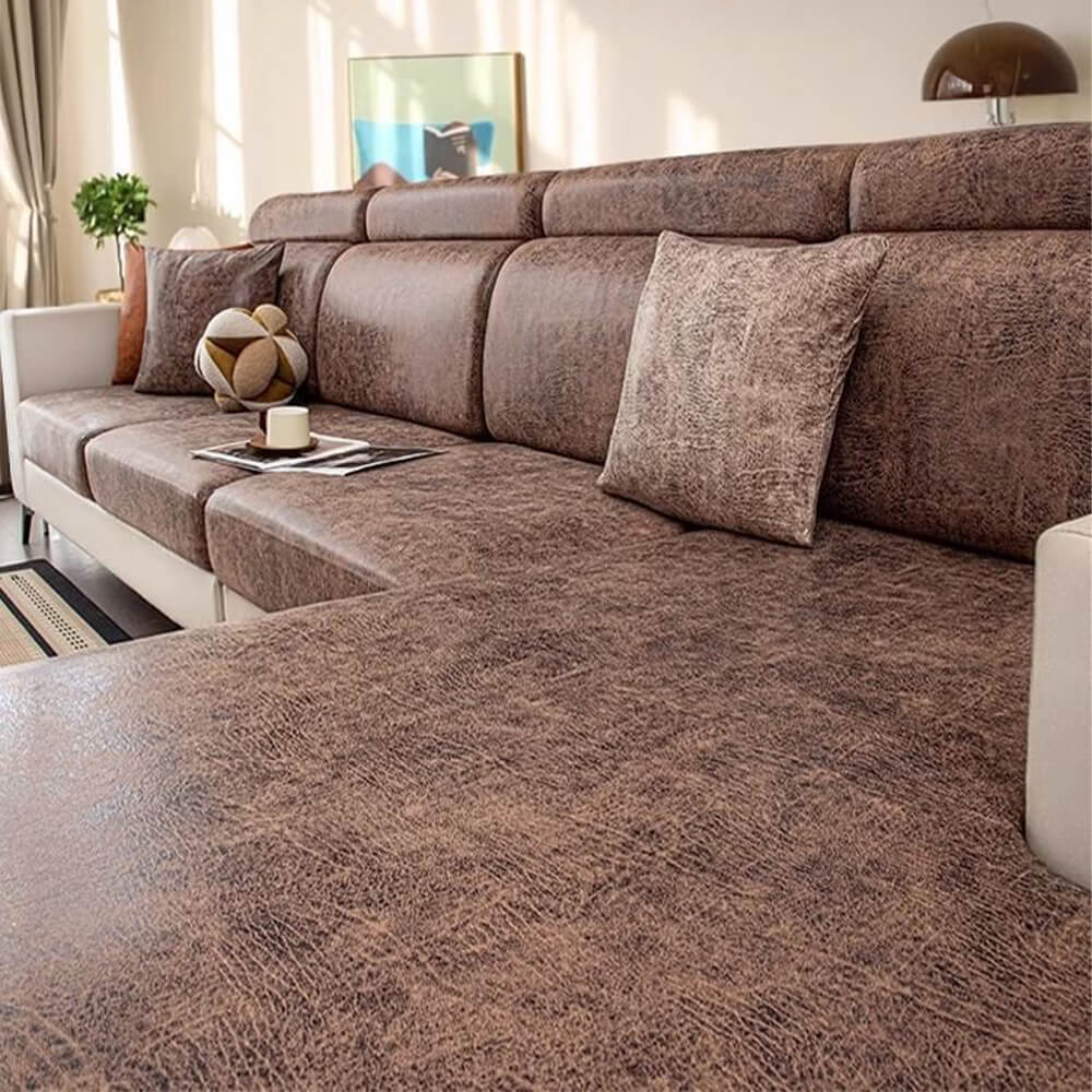 Vintage Water-repellent Silky Polyester Stretch Magic Sofa Cover