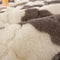 Surmatelas et taie d'oreiller en peluche à damier chaud
