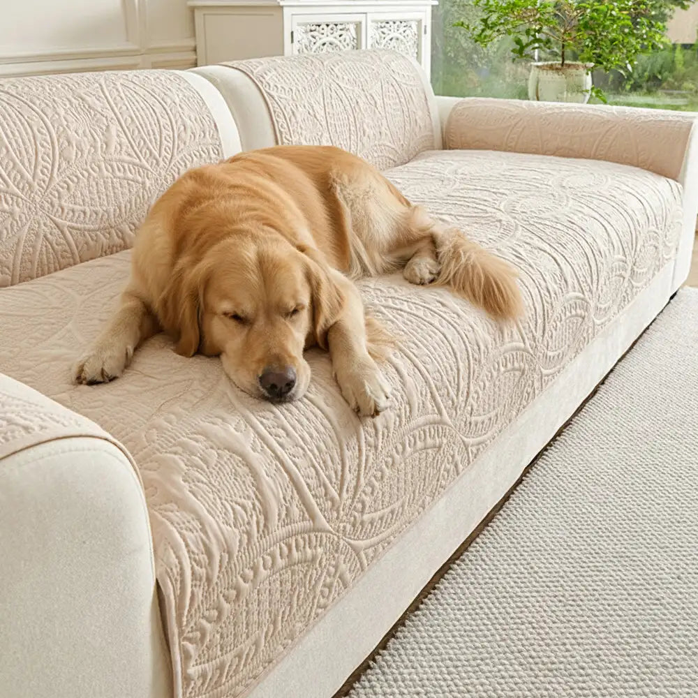 Water-Repellent Brushed Fabric All-Season Breathable Non-Slip Outdoor Sofa Cover