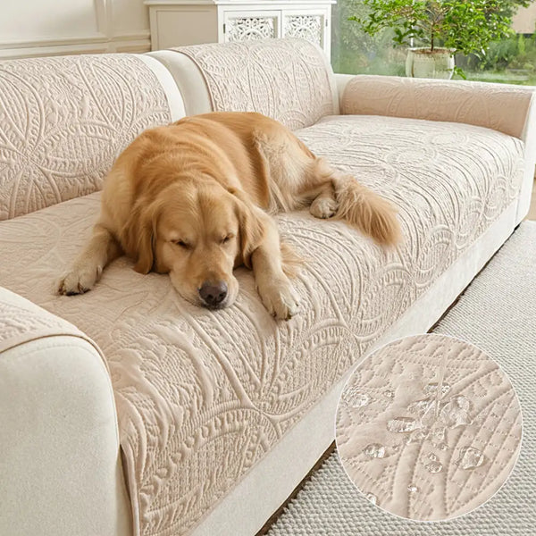 Water-Repellent Brushed Fabric All-Season Breathable Non-Slip Outdoor Sofa Cover