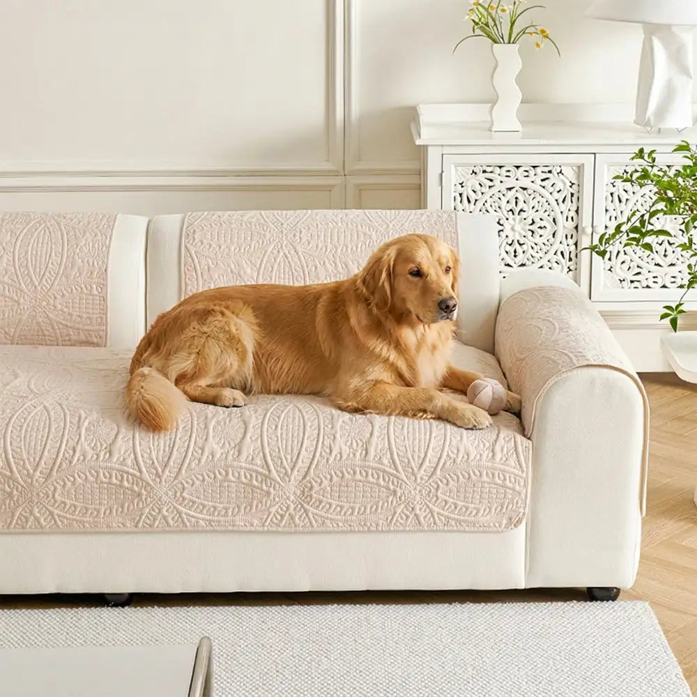 Water-Repellent Brushed Fabric All-Season Breathable Non-Slip Outdoor Sofa Cover