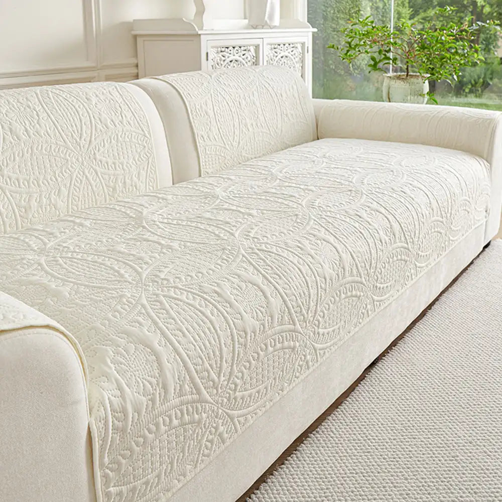 Water-Repellent Brushed Fabric All-Season Breathable Non-Slip Outdoor Sofa Cover
