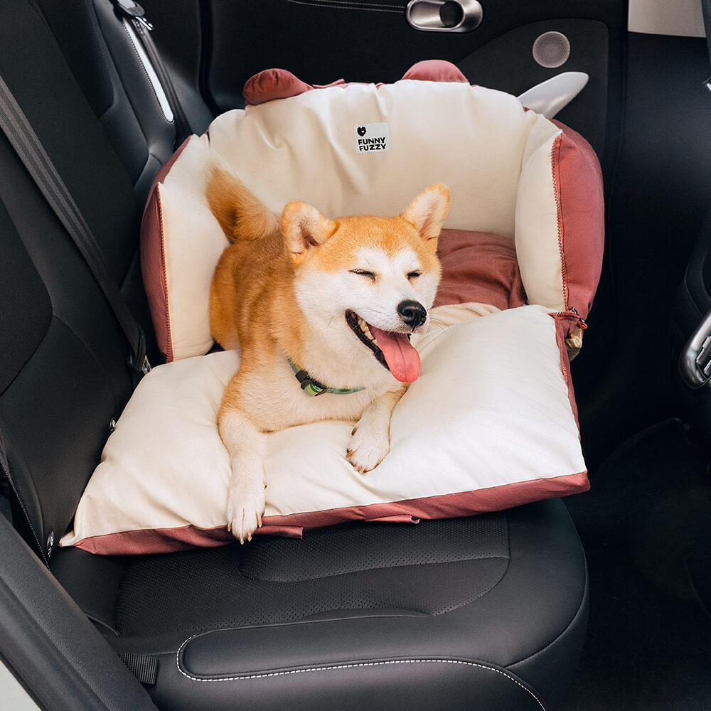 Bear Ears Pet Car Safety Bed Dog Car Seat Beds