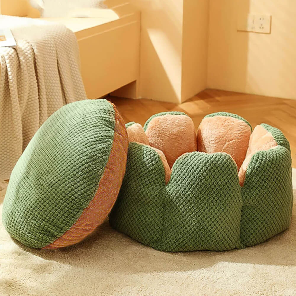 Cactus Shape Comfy Pet Bed - FUNNYFUZZY
