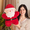 Oreiller de canapé de poupée en peluche décoratif multifonctionnel de Noël