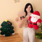 Oreiller de canapé de poupée en peluche décoratif multifonctionnel de Noël