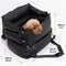 Full Leather Dog Pet Car Seat Bed - Fort - FUNNYFUZZY