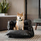 Full Leather Dog Pet Car Seat Bed - Fort - FUNNYFUZZY