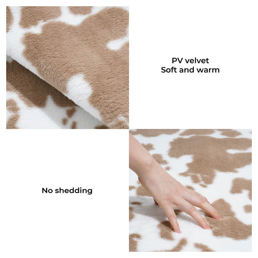 Fashion Cow Pattern Cozy Pet Mat