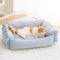 Fashion Ruffle Plaid Detachable Warm Dog & Cat Bed - FUNNYFUZZY