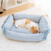 Fashion Ruffle Plaid Detachable Warm Dog & Cat Bed - FUNNYFUZZY