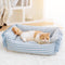 Fashion Ruffle Plaid Detachable Warm Dog & Cat Bed - FUNNYFUZZY