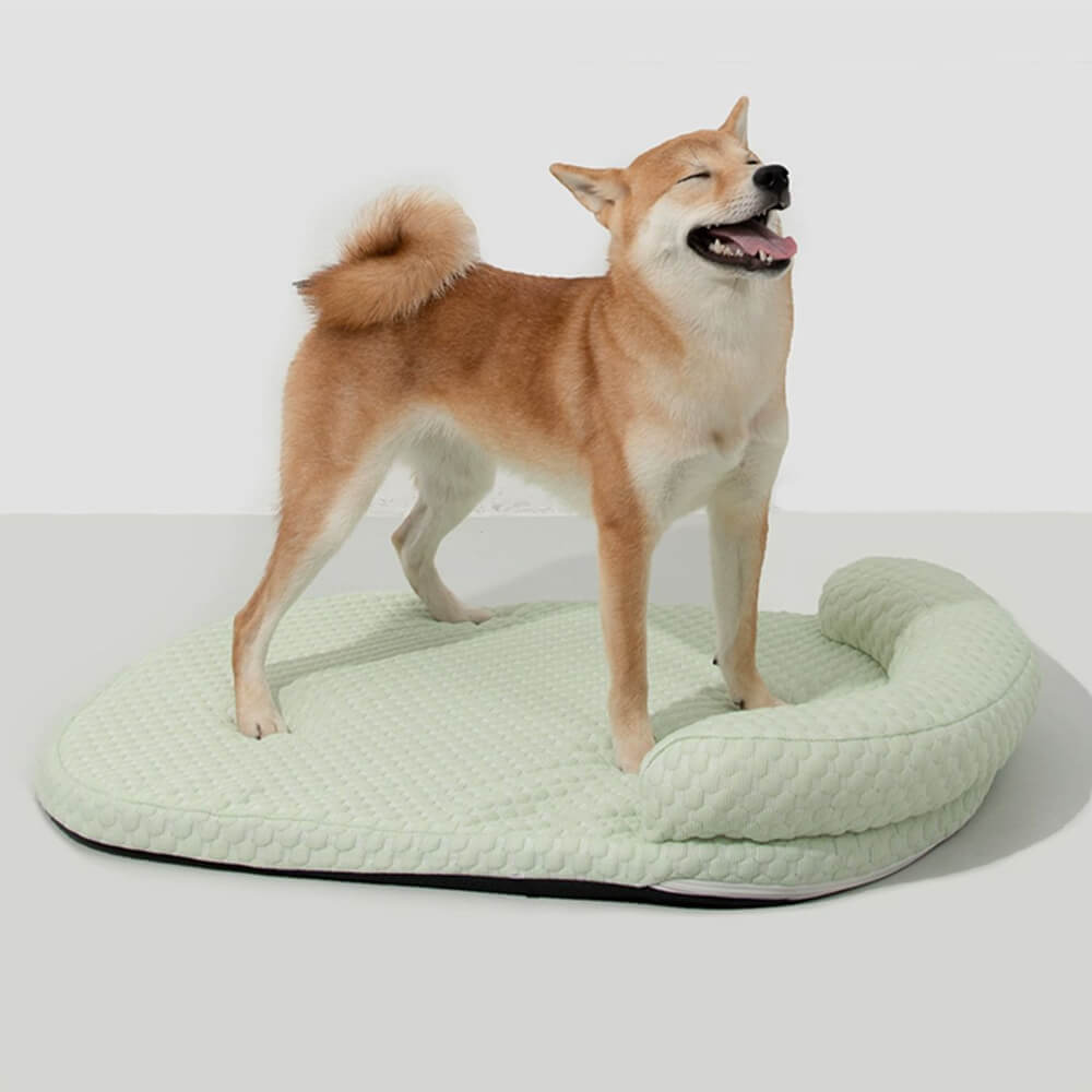 Ice Dot Cooling Breathable Pet Mat with Pillow for Cats and Dogs