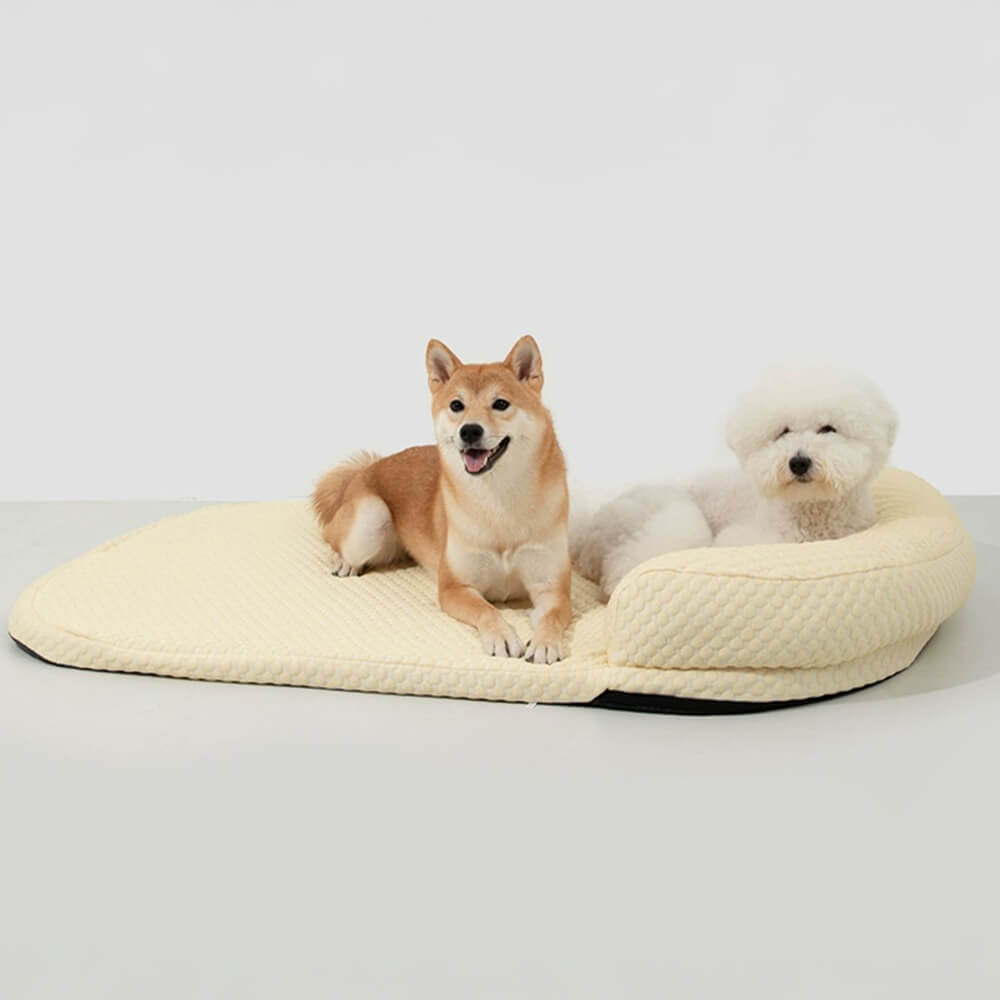 Ice Dot Cooling Breathable Pet Mat with Pillow for Cats and Dogs