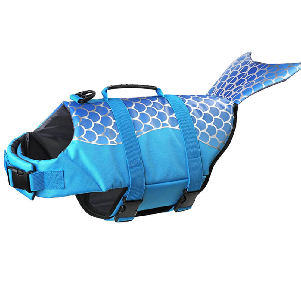 Mermaid and Shark Style Secure Fit Dog Life Jacket