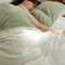Ensemble de draps en velours de lait chaud minimaliste ondulé