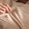 Ensemble de draps en velours de lait chaud minimaliste ondulé
