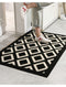 Modern Checkered Anti-Stain Non-Slip Front Door Mat for Muddy Dog Paws