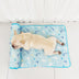 Ocean Series Ice Silk Breathable Cooling Dog Mat with Pillow