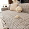 One-Piece Cozy Flannel Sofa Protection Non-Slip Sofa Cover
