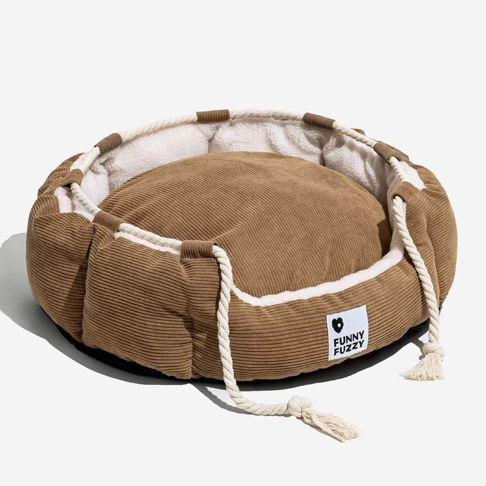 Playful Pull Rope Pet Bed Adjustable Chew-Resistant Dog & Cat Bed