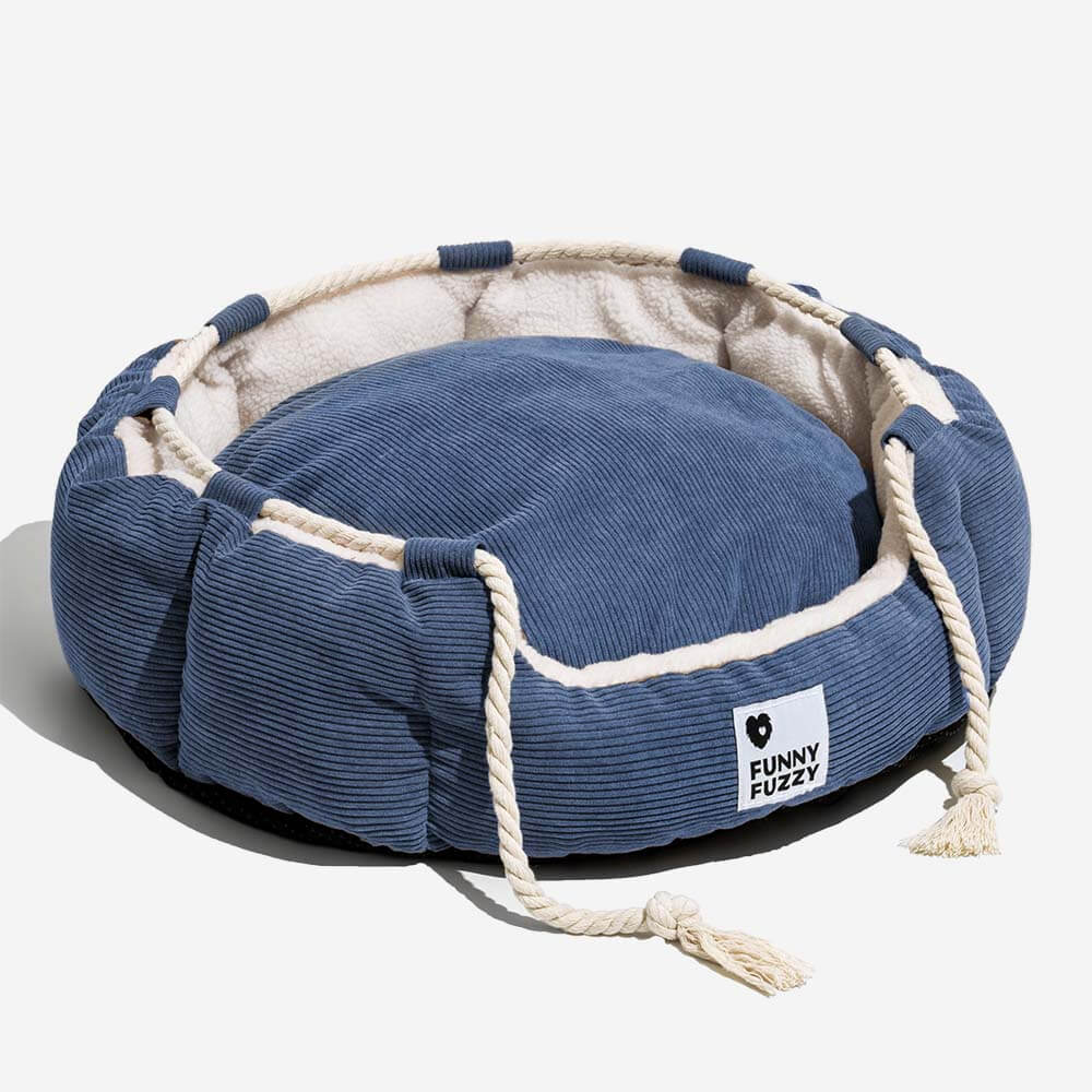 Playful Pull Rope Pet Bed Adjustable Chew-Resistant Dog & Cat Bed