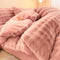 Ensemble de draps épais en fausse fourrure de lapin Puffy Comfort