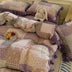 Romantic Colorblock Double Cotton Lace Bed Sheet Set
