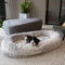 Luxury Super Large Sleep Deeper Oval Bed With Blanket - FUNNYFUZZY