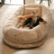 Luxury Super Large Sleep Deeper Oval Bed Human Dog Bed - FUNNYFUZZY