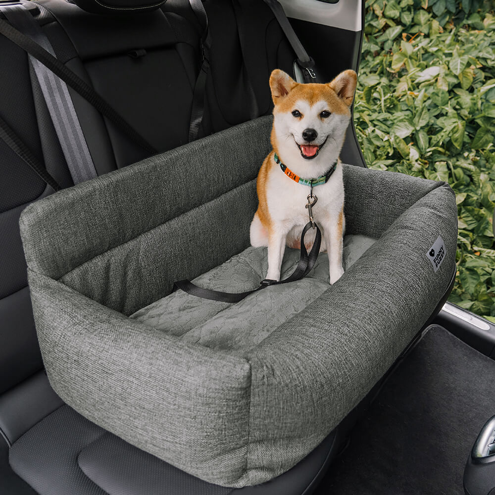 Travel Bolster Full Durable Washable Dog Car Back Seat Bed - FUNNYFUZZY