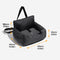 Waterproof Travel Bolster Dog Car Seat Bed - FUNNYFUZZY