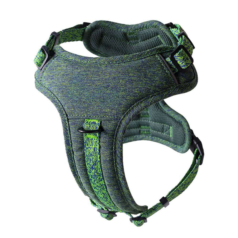 Eco-friendly Recycled Fabric No-Pull Dog Harness/Leash