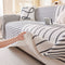 Housse de canapé multicolore à motif géométrique - Design moderne pour une maison élégante