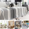 Geometric Striped Chenille Durable Sofa Protection Sofa Cover
