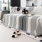 Geometric Striped Chenille Durable Sofa Protection Sofa Cover