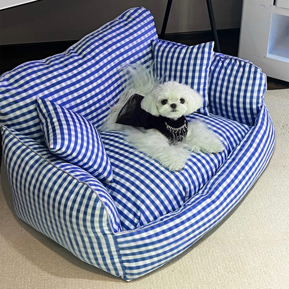 Bonnes choses lin respirant confort canapé-lit pour animaux de compagnie lit pour chien