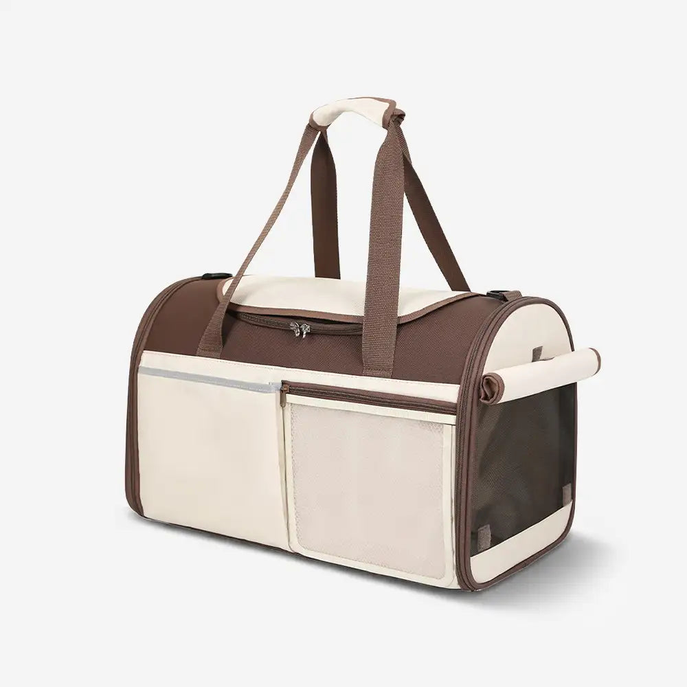 Handheld Crossbody Multi-Function Breathable Pet Carrier Bag for Travel and Vet