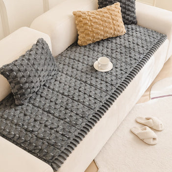 Honeycomb Plush Thickened Soft Sofa Decoration Pet Mat Sofa Cover