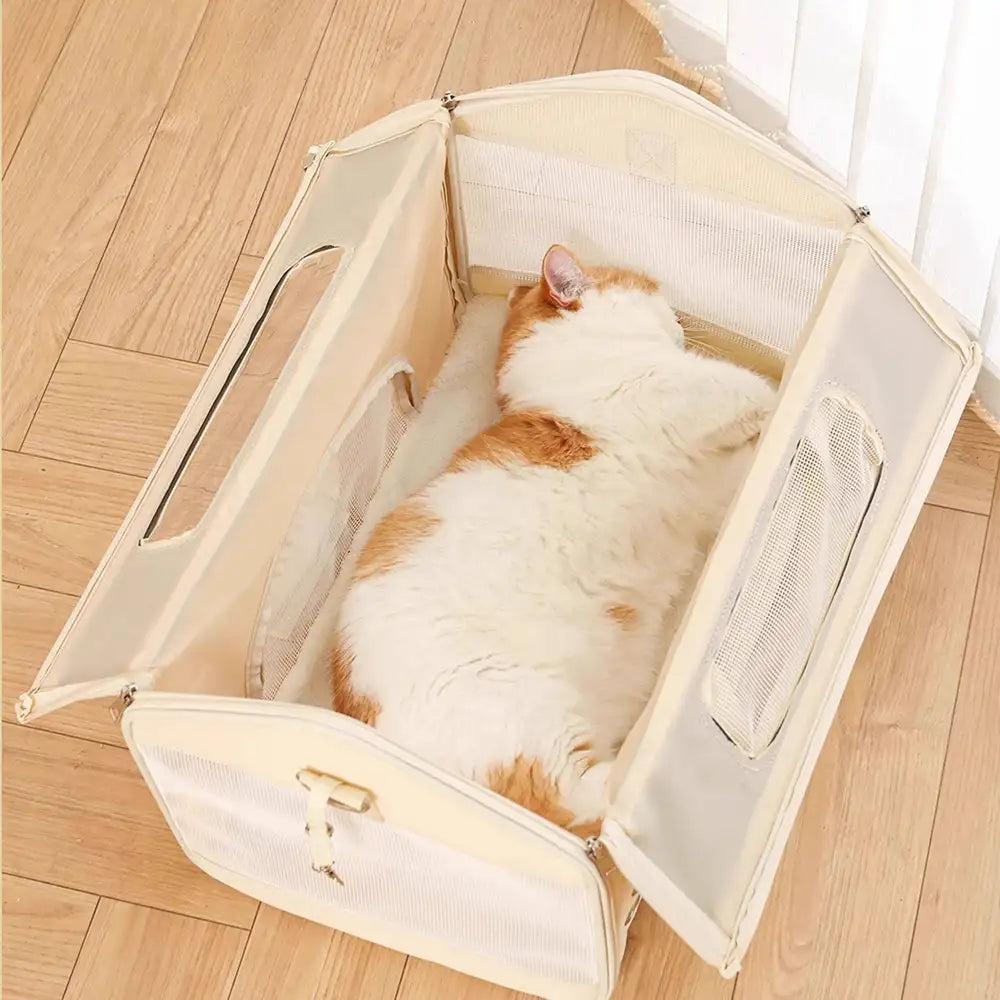 House-Shaped Breathable Foldable Large Capacity Multi-Functional Pet Carrier Bag