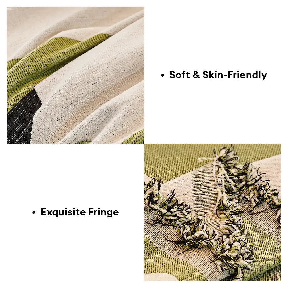 Ice Cream Wavy Chenille Scratch-Resistant Sofa Blanket Sofa Cover